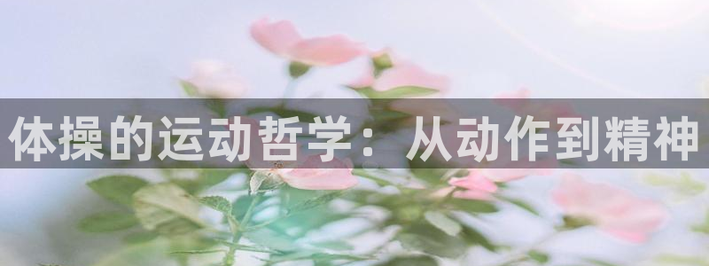 bsport必一运动：体操的运动哲学：从动作到精神